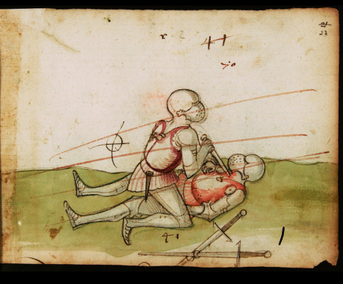 design-is-fine:Jörg Wilhalm, Fechtbuch, Fencing book, 1520. Including blood & deathblow. Ink dra