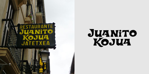 NortasunaThis project is a collection of Basque lettering found in commercial signs of restaurants and shops of San Sebastian’s old town.
The ubiquitous lettering is part of the urban landscape of many Basque towns. Inspired by ancient stone...