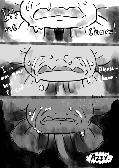 Crybaby.A short Undertale comic, featuring Asriel, Chara and Genocide.