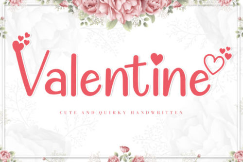Valentine Cute Font by AEN Creative Studio