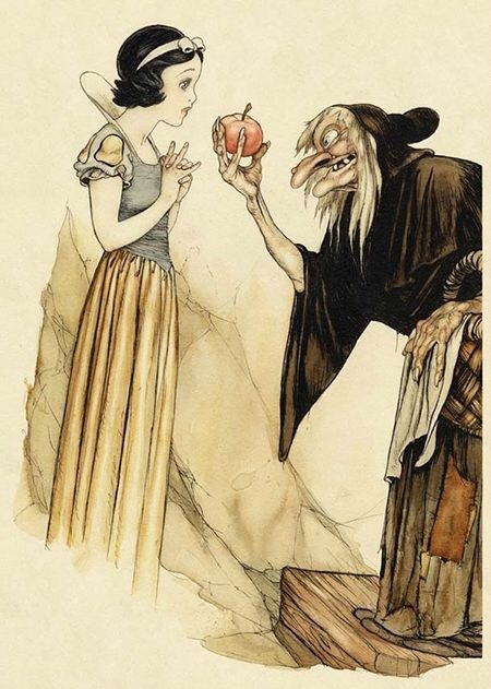 talesfromweirdland:  Animation art from Disney’s SNOW WHITE (1937).I’ve collected so much material I’ll have to do a follow-up in the next hour.