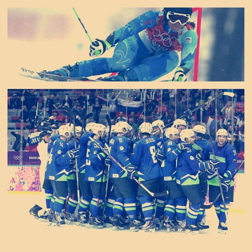 Amazing day!
Tina Maze won and Slovenian team in hockey was better than Austria!! Haha amazing :D