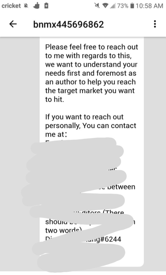 So... I Got A Message On My Wattpad Account...