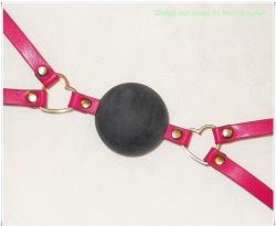 thespikedcat:  New Kawaii Heart Ring Ball Gag (Vegan) by NecroLeather 