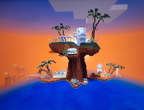A Couple Years Ago I Built Plastic Beach In Minecraft.