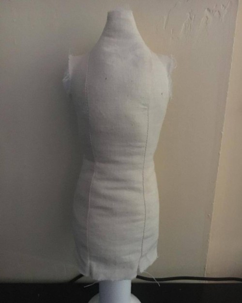 Quarter Scale body form, dress mannequin, in the making #dressform #mannequin #handmade #cute #easyd