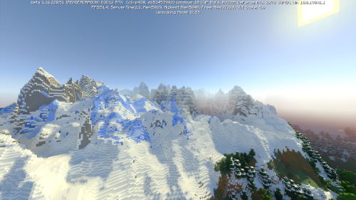 minecraftisthecoolest:Thought I’d show you the 1.17 Mountains with RTX :) via /r/Minecraft by Giemma