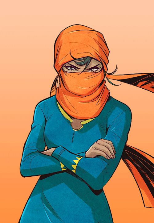 kamala-khan: Kamala Khan’s improvised costume in Ms. Marvel (2016) #12 by Mirka Andolfo