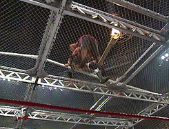 wrestlingchampions:  Triple H (w/Stephanie McMahon-Helmsley) d. Cactus Jack in a