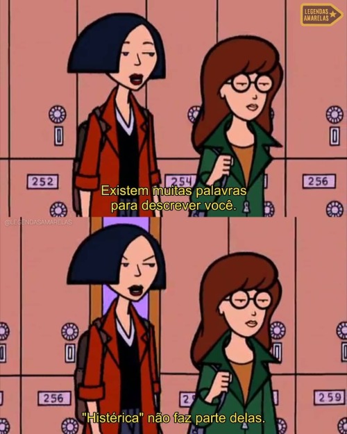 legendasamarelas:  Nem consigo imaginar 😂 #Série: Daria [4x01] #Gênero: Sátira/Humor ácido #Duração: 22 minutos #Emissora: MTV #Ano: 1997 - 2002 . + trechos da série: #LLLA_daria . #Sinopse: Daria Morgendorffer é uma inteligente, mal compreendida,