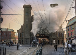 historicaltimes: Boston and Maine Railroad depot, Salem, Massachusetts ca 1910. Close-ups in comments via reddit Seguir leyendo 