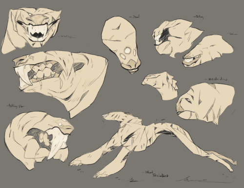 mosaur:  Noya &amp; witcheater doodles, Noya’s a fabulous swimmer in her Eater form &a