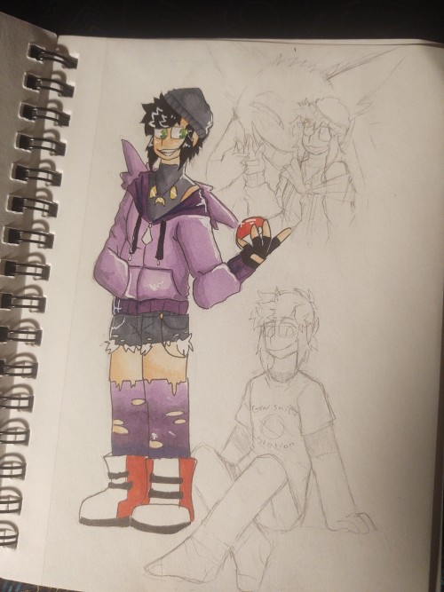 Haven't Posted In A Good While! I Think Now's A Good Time To Post My Trainer Oc. Shade, The Ghosty Trainer