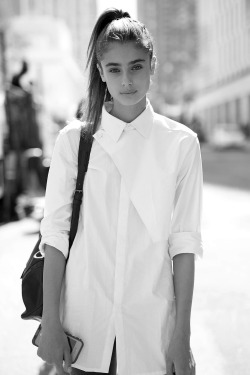 senyahearts:  Models Off Duty: Taylor Marie Hill - Street Style, NYFW Spring 2015.  