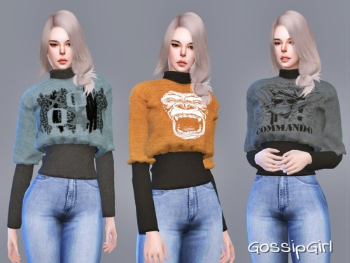 Sweater V6 *★*――――*★**★*――――*★**★*――――*★**★*――――*★*- 45 swatches - custom thumbnailPlease don`t: -