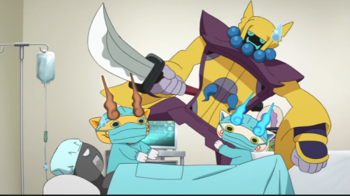 specterknightomega: Someone who never watched Yo-Kai Watch please explain this picture. the doctor i