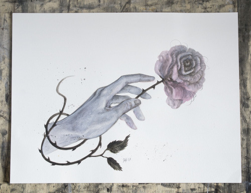 Lambs Under The Snow and A Rose are available at the @changelingartistcollective Love auction this w