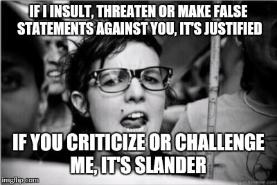 original-sloth-king:  These radical feminists say they want equality yet they won’t