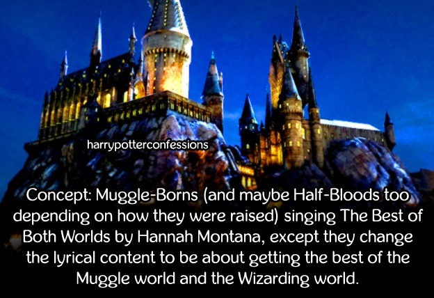harry potter confessions. — Concept: Muggle-Borns (and maybe Half