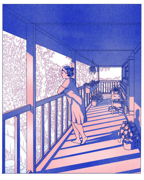 liamcobb:Iris on Balcony This is available as a Riso print here: liamcobb.bigcartel.com