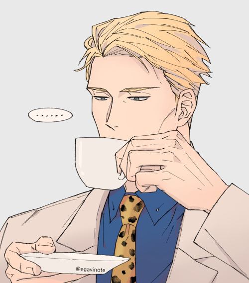  Nanami is satisfied with the coffee.JJK ( Jujutsu Kaisen) - Kento NanamiOriginal source - https://t