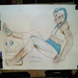 Drawing Jolie La Vie At Dr.  Sketchy&Amp;Rsquo;S Boston.  Thank You!   #Art #Drawing