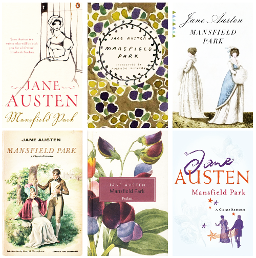 Book Covers (25/ 120) →  Mansfield Park by Jane Austen“A large income is the be
