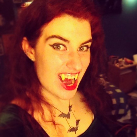 The only time when hissing at people is okay is when you wear fangs and look pretty.