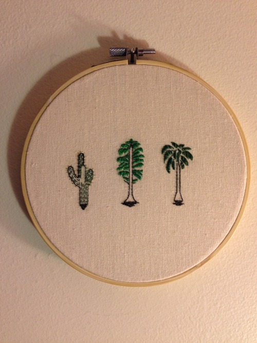 California flora embroidery