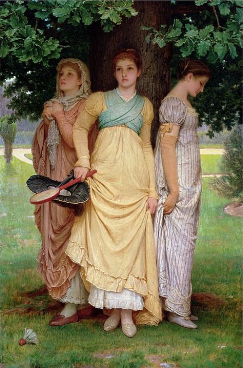 Charles Edward Perugini - A Summer Shower (1888)