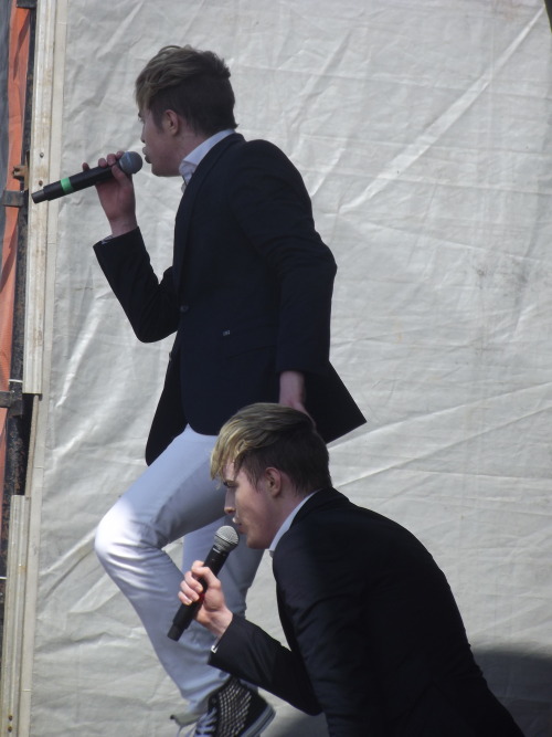 It had been forecast to rain when John and Edward hit the Guilfest stage on the afternoon of Saturda