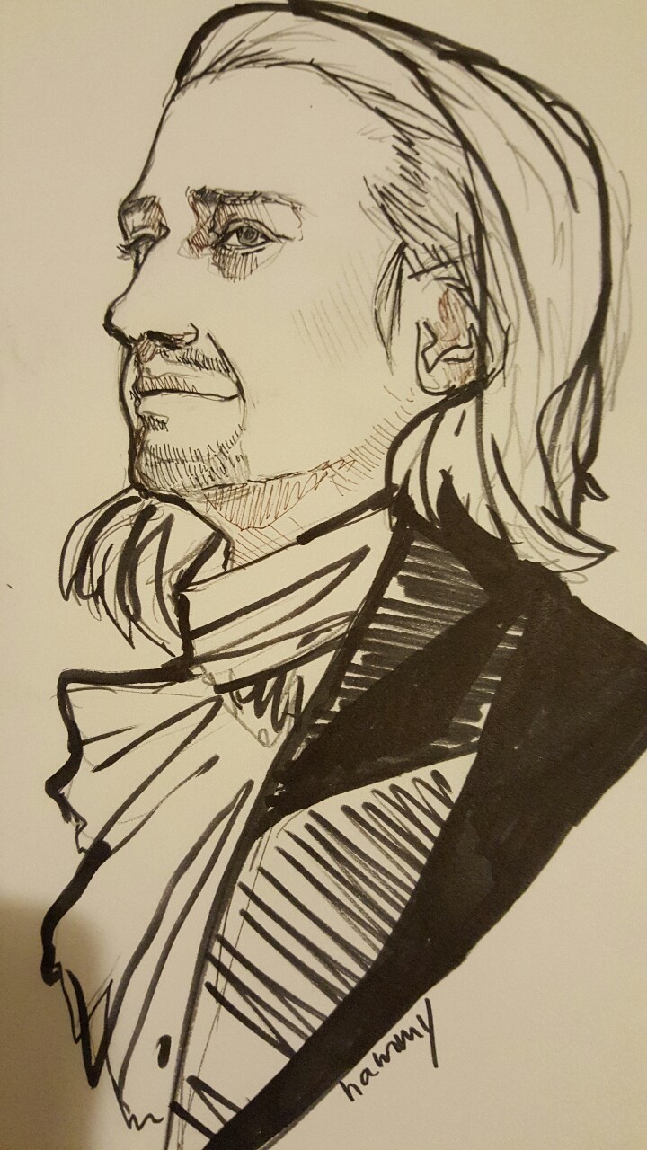 doctorstrangesenpai:  drew hamilton for inktober 1! it’s about time i drew something