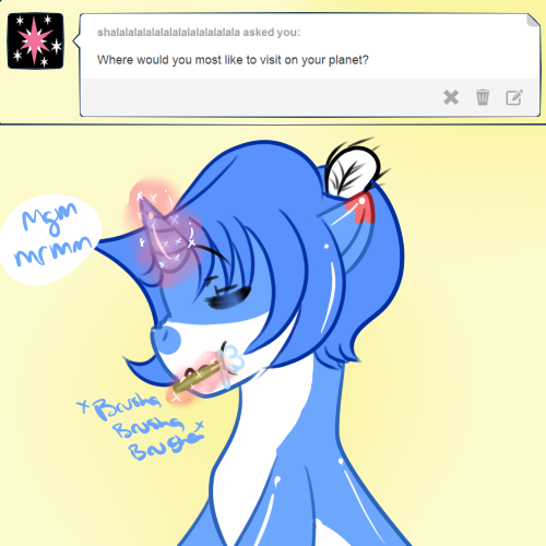 questions-for-peachy:  G-Get your hoof AWAY from there!!!!!  X3