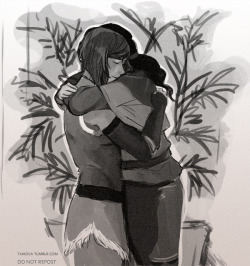 taikova:   i think about how korra reaches for asami and looks so happy and content in their hug scene a lot.   &lt;3 &lt;3 &lt;3