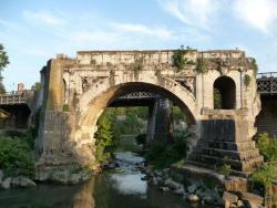 ancientromebuildings:  Pons Aemilius a.k.a. Ponte RottoThe oldest stone bridge in Rome.1: A view from Isola Tiberina2. Ponte Rotto seen from Ponte Palatino3-4  Dragon reliefs, southern side5. Dragon relief, northern side6. Ponte Rotto by night, seen