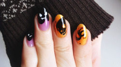 snailfart:  Final Halloween nail art for