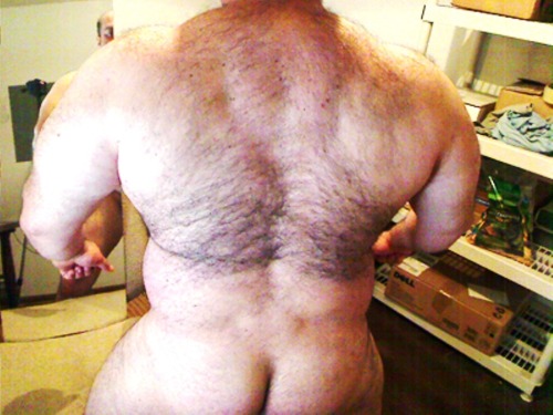 buffedbeef:  Wide, thick with man fur.