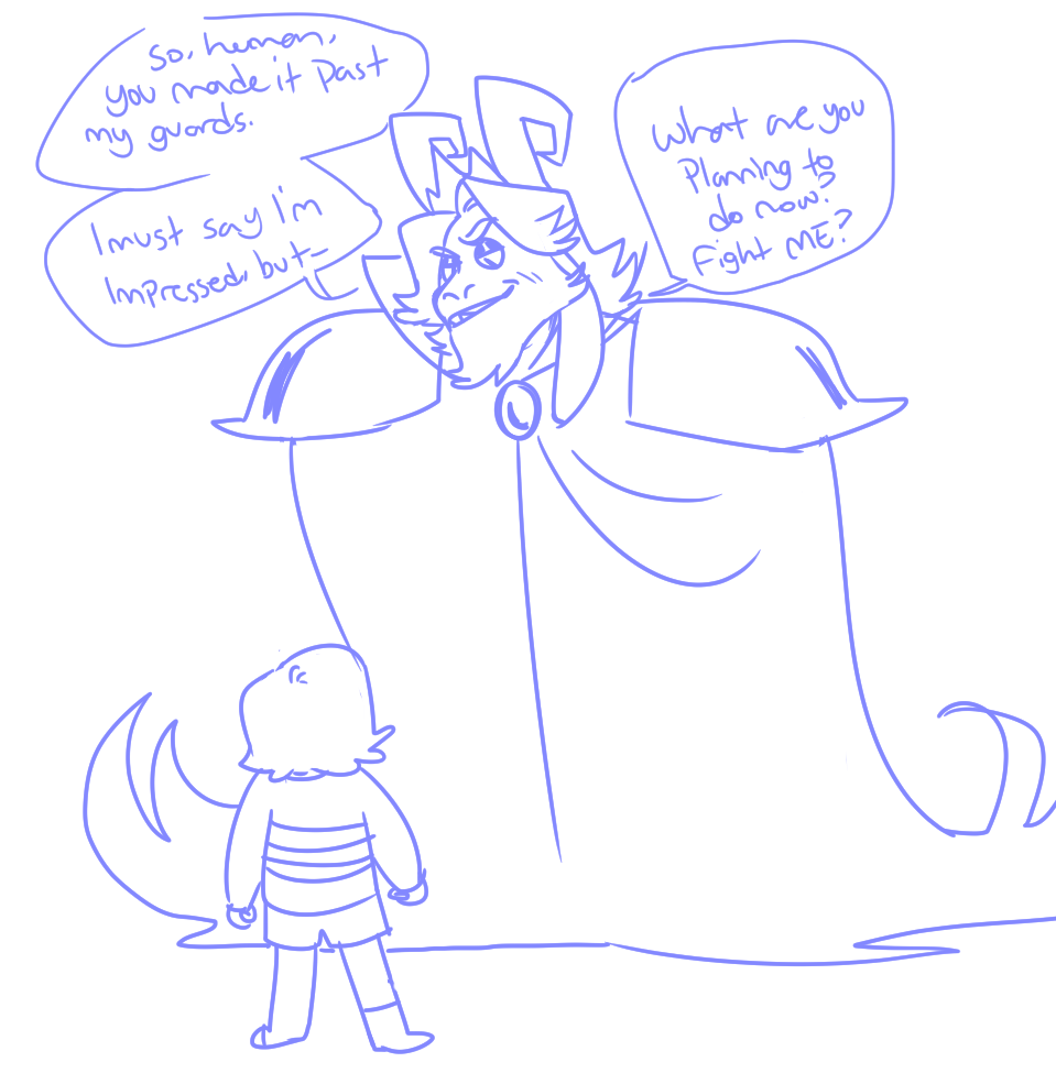 coulsart:  clowncare:  how nega-toriel would probably intervene in an asgore fight