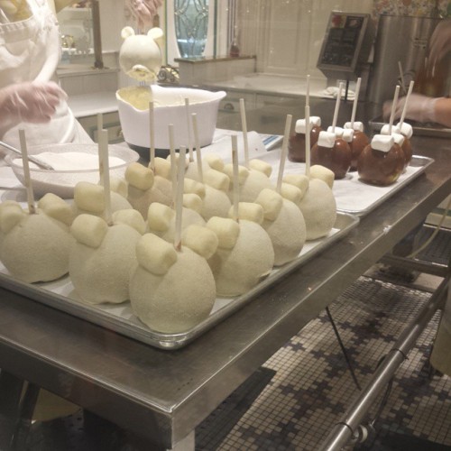 mywdw:  Apple pie Mickey apples in the making! #Disney