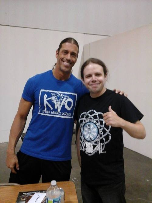 At the pre-show meet and greet last night with Stevie Richards, one of my all time favorites. GREAT 