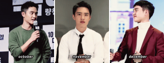 holykyungsoo:  2015- Kyungsoo through the entire year– Thank you for everything~