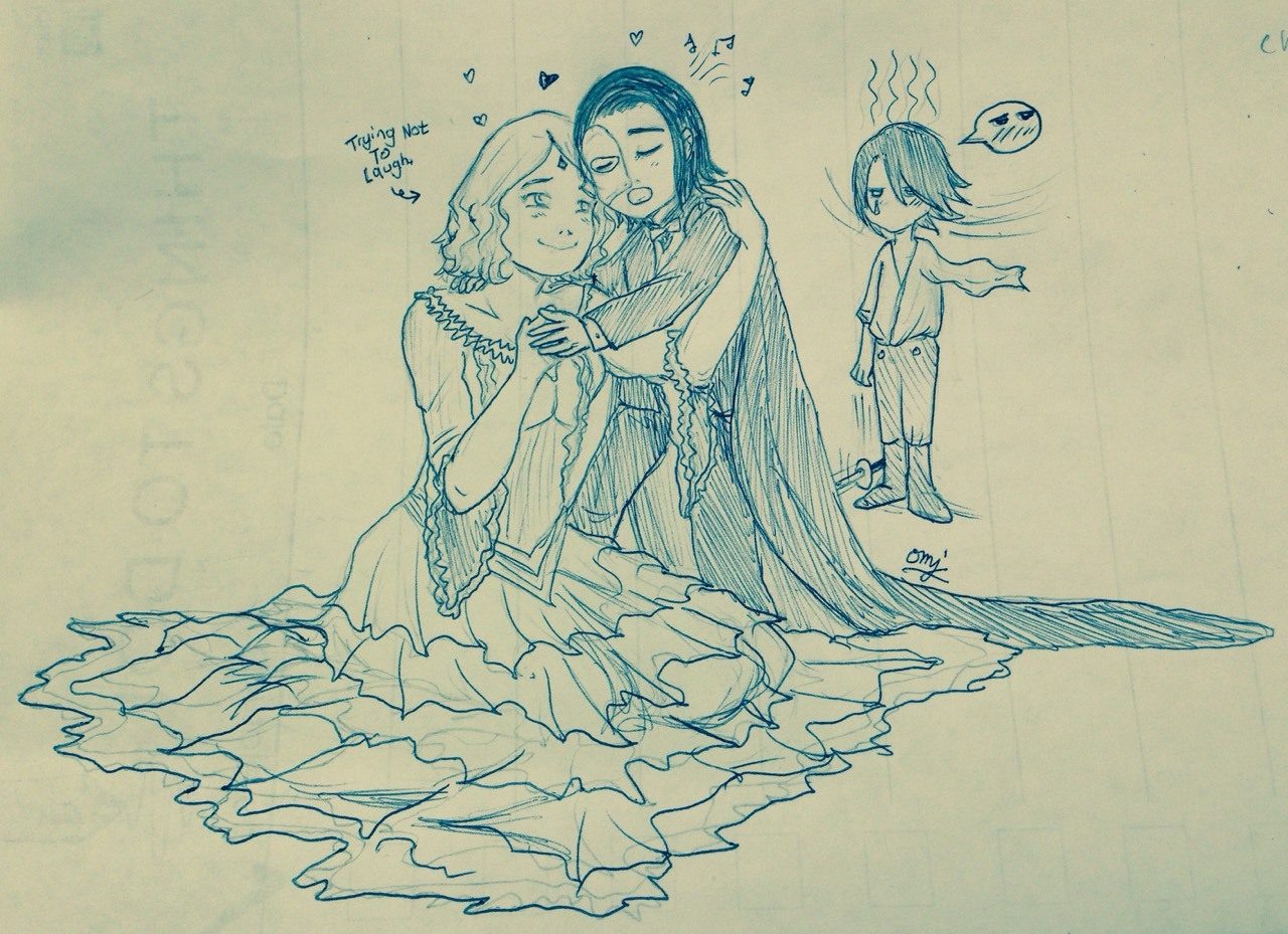 onemerryjester:  Daily Doodles — “Uchiha family Halloween!”   Phantom Sarada