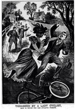 fozmeadows:  scienceofsarcasm:  Evening Post: August 12, 1899. &ldquo;She immediately alighted, caught hold of the astonished youth, and gave him a sound thrashing, using her fists in a scientific fashion…”I would love to know what this means.  I