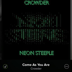 I like this song. 💛⭐️☀️🌙   &ldquo;So lay down your burdens Lay down your shame All who are broken Lift up your face Oh wanderer come home You’re not too far So lay down your hurt Lay down your heart Come as you are&rdquo; - Crowder   