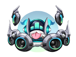 poroquest:  transparent Kinetic DJ Sona Poro.