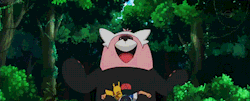 cosmicbrownbear:  jigglyturk:  masc-effect:  chipsprites:  Pokémon Sun &amp; Moon: The Anime Series.  omg this looks so cute   Ok but i can see the battles being pretty bad ass with such a fluid art style   Bewear is a LOT bigger than I imagined