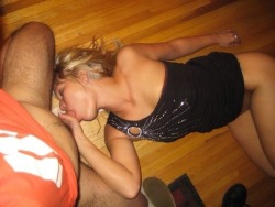 lustdemonxxx:  It’s not a party until your sister is halfway passed out on the floor sucking your cock…