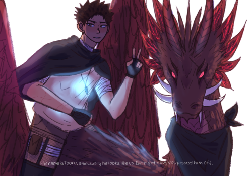 Hear Me Out, Dragon Shifter Tooru Yes That's It Lmao-I'm Kidding!!1!!1So It's Basically An AU Where Tooru
