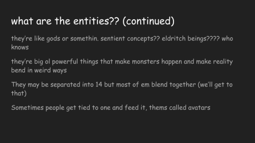 I Finally Did That Entities Powerpoint! (more Slides Beneath The Cut)