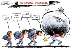 cartoonpolitics:  &lsquo;Ripping Off Young America: The College-Loan Scandal&rsquo; .. (interesting article here)